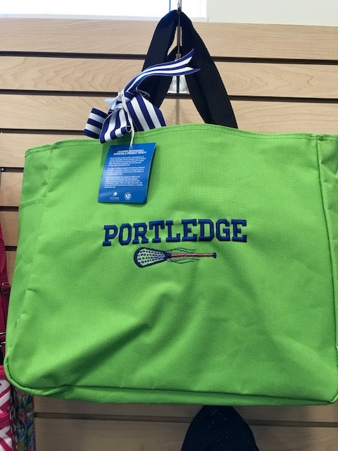Port & Co. Nylon Tote, Assorted - Crest, Lacrosse, Hockey