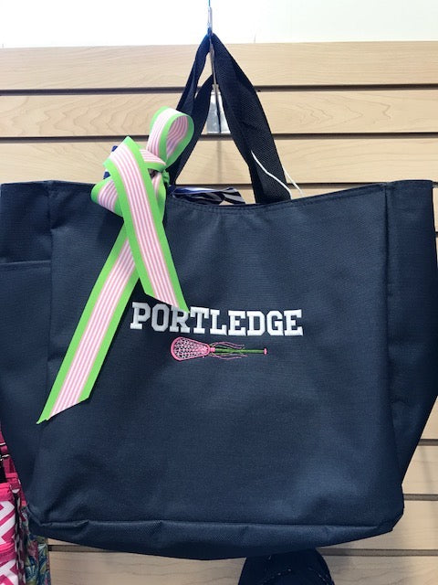 Port & Co. Nylon Tote, Assorted - Crest, Lacrosse, Hockey