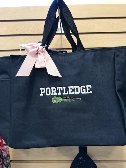 Port & Co. Nylon Tote, Assorted - Crest, Lacrosse, Hockey