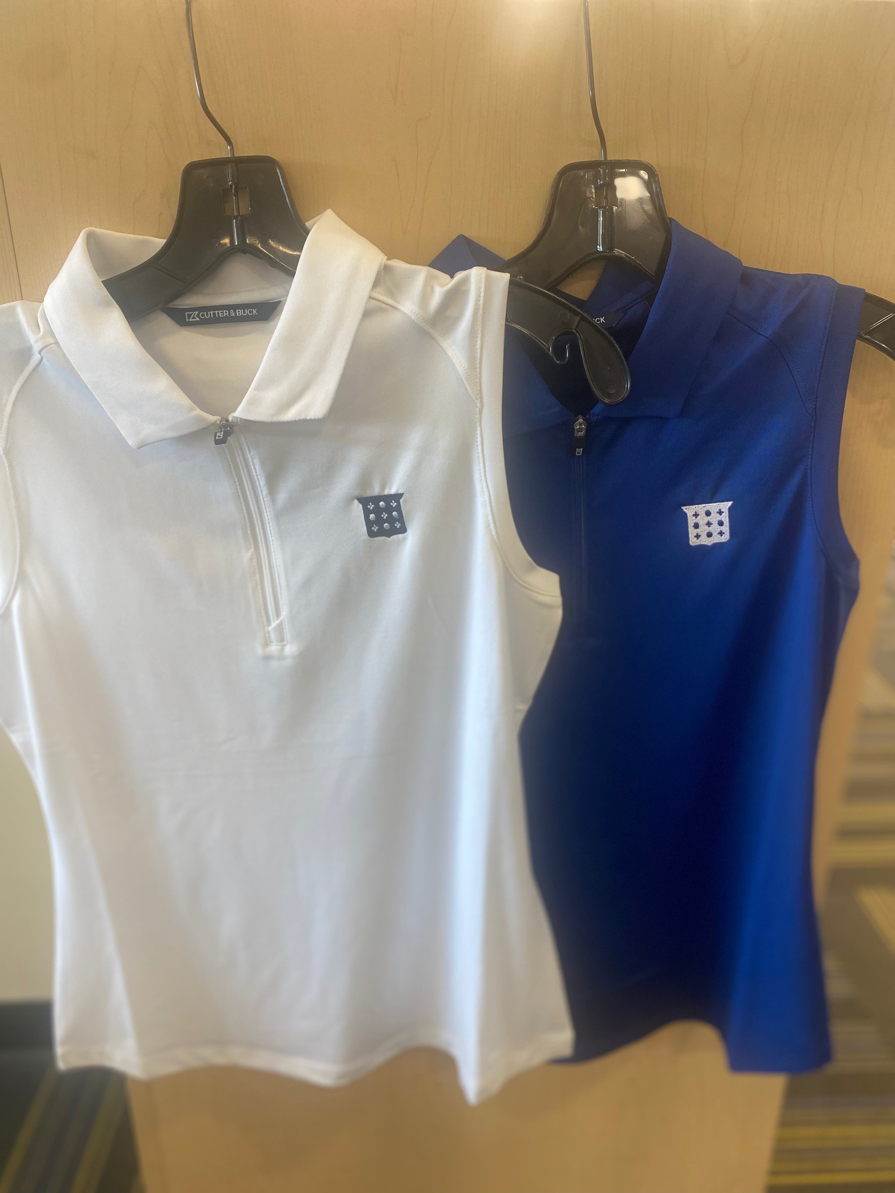 Cutter and Buck Ladies Sleeveless/Button SS Polo Shirt