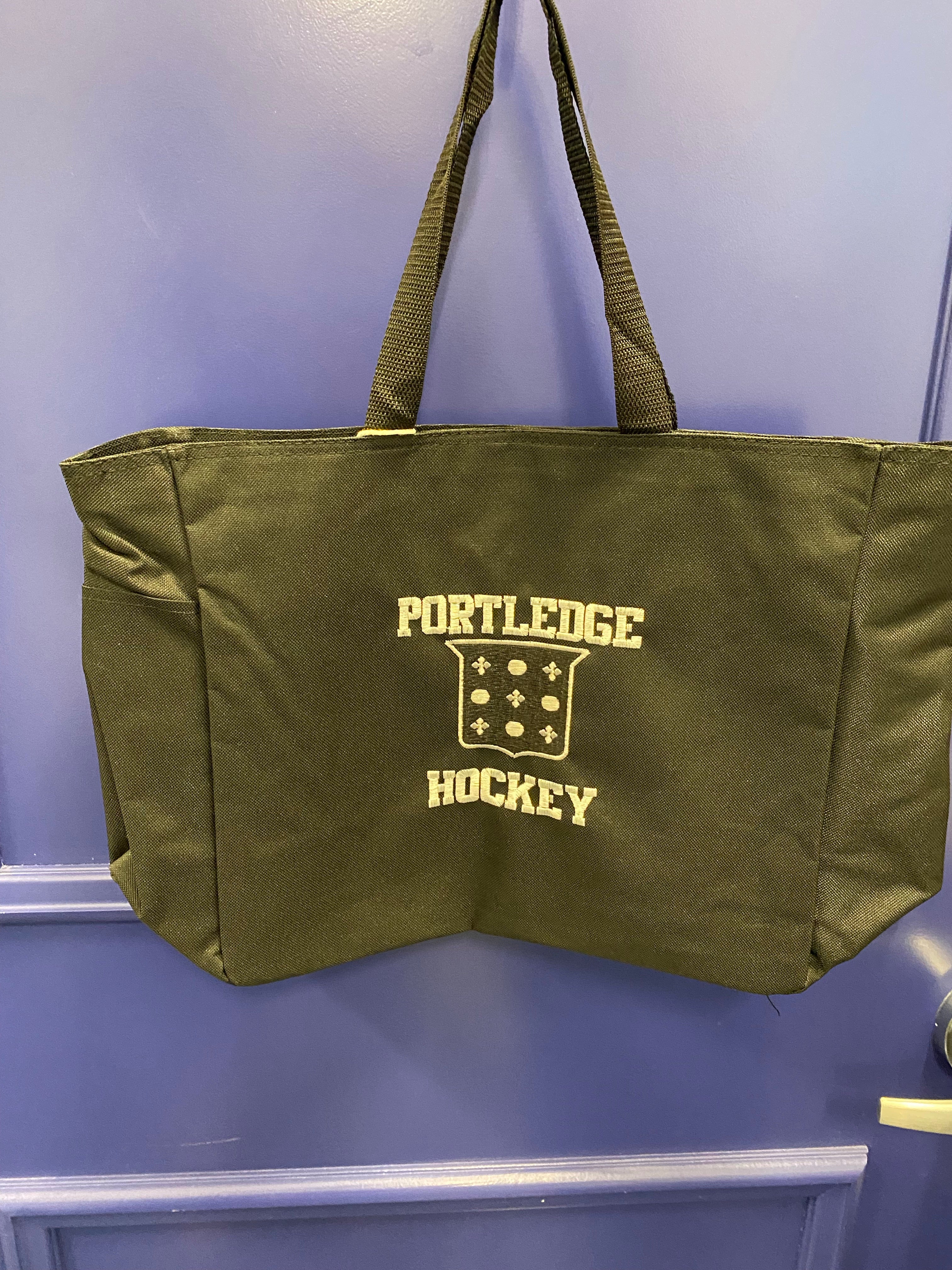 Port & Co. Nylon Tote, Assorted - Crest, Lacrosse, Hockey