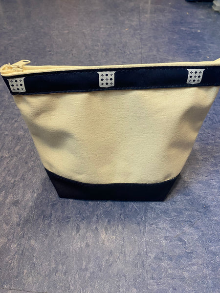 CCB Canvas Boat Pouch/Make Up/Pencil Utility Bag