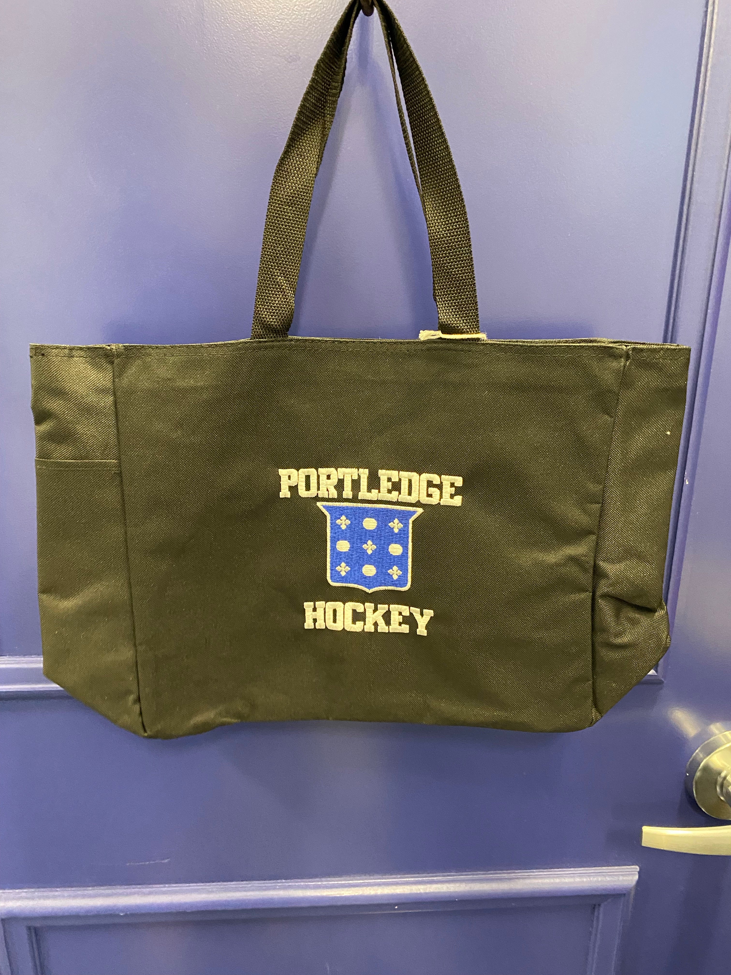 Port & Co. Nylon Tote, Assorted - Crest, Lacrosse, Hockey